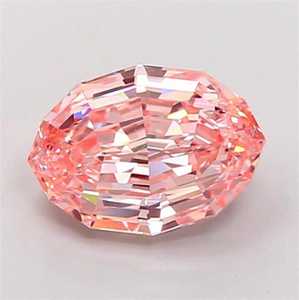 Diamante CVD suelto de corte ovalado escalonado de 1 a 5 quilates, rosa intenso de fantasía, cultivado en laboratorio, con pulido artesanal certificado por IGI para la fabricación de joyas. - Product Image 6