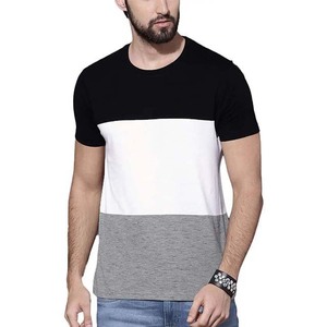 Block <b>Color</b> Men's Clothing Plus Size T <b>Shirts</b> Short Sleeve Cotton Breathable O Neck OEM Custom Design Summer Men's T <b>Shirts</b> 2025 - Product Image 1