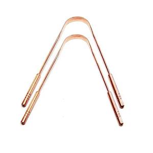 Limpiador de Lengua de Cobre Sostenible para Eliminar el Mal Aliento y Mejorar la Salud Bucal, Raspador de Lengua de Cobre Auténtico a Precio de Mayoreo - Product Image 1