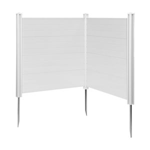 Outdoor Privacy Screen 2 <b>Panels</b> 50 X 50 Ground Stakes Air Conditioner Fence Pool Equipment Enclosure Door <b>Window</b> Screens-Horizon - Product Image 1