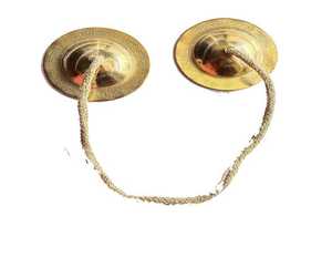 Instrumento musical Manjeera de latón diseñado para festivales culturales, eventos religiosos y sesiones de musicoterapia. - Product Image 3