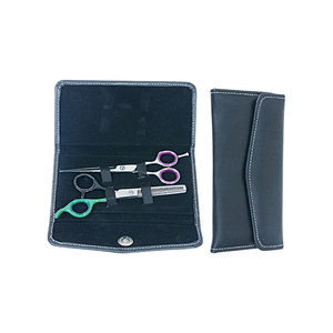 Étui de barbier de haute qualité, durable et fiable, avec clous argentés, idéal pour les salons de coiffure. - Product Image 5