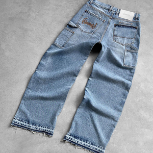Pantalones Vaqueros de Estilo Holgado con Efecto Desteñido al Sol, Totalmente Personalizados, para Uso Casual o Urbano, Unisex, de Calidad Premium - Product Image 4