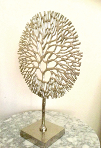 Escultura Moderna de Árbol de Coral en Metal Plateado, Estatua Abstracta de Lujo para Mesa, Adorno Artesanal para Decoración de Hogar, Hotel o Sala de Estar - Product Image 4