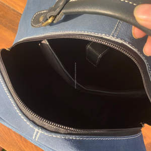 Vente de noël 2024 bleu daim cuir botte point sac à dos Western sculpté en cuir unisexe dissimulé transporter sacs à dos pour ordinateur portable - Product Image 5