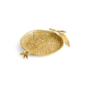 Tazón Decorativo Redondo de Metal con Interior Dorado y Detalles de Cuentas, Estilo Glamuroso, Platos y Vajilla Hechos a Mano - Product Image 3