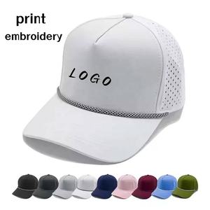 Gorra de béisbol con estampado personalizado y logotipo bordado, gorra de béisbol de 5 paneles y gorra de 6 paneles en tejido de felpa impermeable - Product Image 2