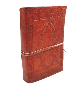 Vintage Strap Closure Embossed Leather <b>A6</b> Customizable Journal <b>Diary</b> Hand Engraved Hardcover Retro - Product Image 3