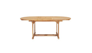 Table de repas ovale pliable en teck massif recyclé, moderne et durable, pour l'extérieur, les pique-niques dans le jardin, les rassemblements élégants sur la terrasse - Product Image 6