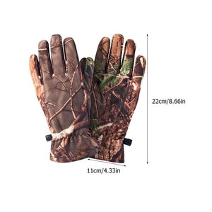 Guantes de Caza Unisex con Puño Largo, Protección Completa para los Dedos, Resistentes al Viento, con Correa Ajustable en la Muñeca y Cierre de Velcro, Logotipo Personalizado, Diferentes Tallas - Product Image 6