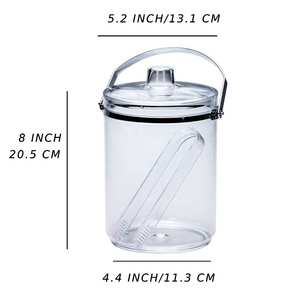 [Holar] Taiwan Made Smooth Unbreakable Transparent Plastic <b>Ice</b> <b>Bucket</b> with Handle and <b>Ice</b> Clamp - Product Image 2