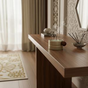 Brûleur de Bakhoor Minimaliste Portable, Porte-Encens Oud Fait Main, Écologique, Biologique, Style Nordique, Encensoir en Métal, Parfum d'Ambiance pour la Maison - Product Image 3