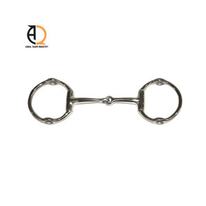 Bocado para caballo con anillo en D, de alambre doblemente trenzado, pulido. Todos los bocados para caballo disponibles. - Product Image 2