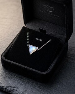 <b>Moonstone</b> Necklace Healing Crystal <b>Pendant</b> Protection Energy Stone Spiritual Jewelry Minimalist Gift for Women Elegant Necklace - Product Image 2