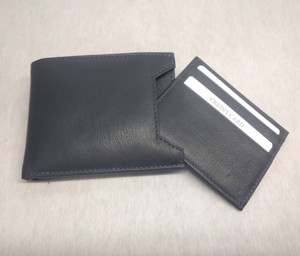 Cartera de Piel de Oveja para Hombre, con Ranura Deslizante para Tarjetas, Bolsillo con Protección RFID Antirrobo, Diseño Bifold, Nueva, Suministro Directo - Product Image 5