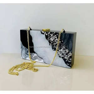 กระเป๋าคลัทช์เรซินที่มีชิ้นส้มแห้งกระเป๋าอะคริลิคสดและสนุกสำหรับฤดูร้อนและเกษตรกรความรู้สึกของตลาด - Product Image 1