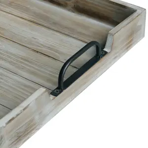 ถาดจัดระเบียบเครื่องสำอางไม้สไตล์โมเดิร์น ถาดเสิร์ฟไม้สำหรับรีสอร์ทหรู ถาดเสิร์ฟขนมไม้กระถินณรงค์ ปลอดภัยจาก Zahid Exports - Product Image 4