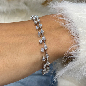 IGI Certified Round Brilliant Lab Grown Diamond Tennis Bracelet 10K 14K 18K Yellow White <b>Rose</b> <b>Gold</b> Luxury Bridal Jewelry - Product Image 5