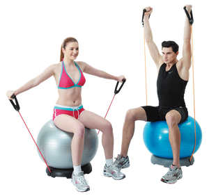 Ballon d'exercice ALLWINWIN EXB09 - Pompe à pied pour gonflage abdominal - Product Image 3