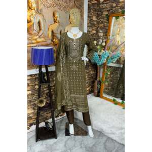 Top y pantalones de fiesta de diseñador para mujer con hermoso conjunto elegante Dupatta - Product Image 5