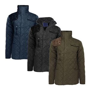 Chaqueta de Caza de Invierno para Hombre con Logotipo Personalizado, Cuello Camisero, Acolchada, Talla Grande, Impermeable, Resistente al Viento, Estilo Casual Urbano - Product Image 4