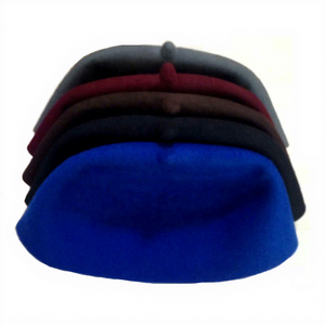 Blue Wool Kufi Hat Islamic Prayer Cap Solid Color Felt <b>Beret</b> Style All Seasons - Product Image 3