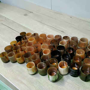 Portavelas de cuerno de buey auténtico de primera calidad, hecho a mano, artículo de decoración de lujo para el hogar a precio económico. - Product Image 2