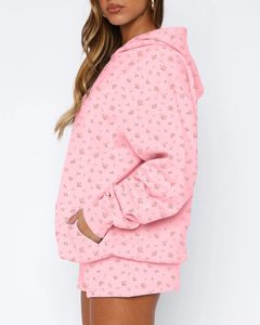Premium Casual Hoodie Heavyweight Cotton Blend Sweatshirt OEM Women's Trendy Oversized Hoodie - Product Image 2
