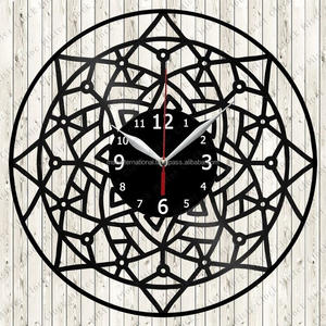 Wall Clock and <b>Watch</b> Iron Art Classic Style Flower Design for Home Decoration - Product Image 5