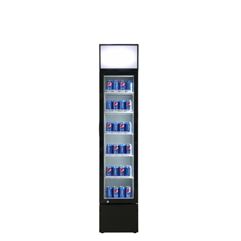 Comercial Vertical Vidro Porta Bebida Bebida Display Cooler Novo Estilo Mini Geladeira bar geladeira