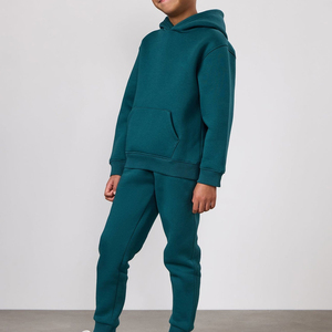 Custom Logo Kids Streetwear Clothing Children's Boys Hoodies Customized 350 GSM Winter Kids Plain <b>Tracksuit</b> Kids Hoodie Set - Product Image 1