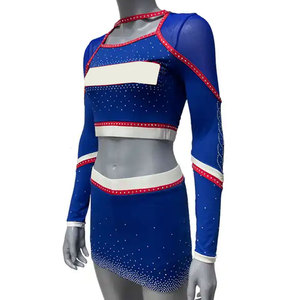 Costume de majorette personnalisé haut de gamme, léger, respirant, en spandex/polyester, pour performance scénique, haute qualité pour femmes - Product Image 3