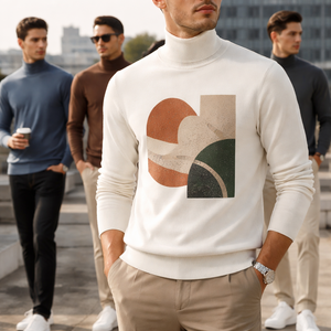 Suéteres de Cuello Alto Personalizados al por Mayor para Hombre - Fabricante y Proveedor OEM - Product Image 6