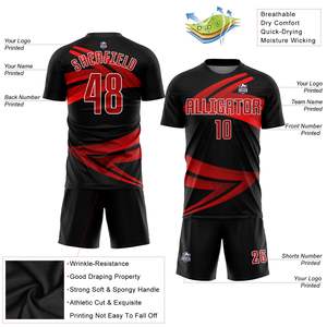 Uniforme de Fútbol Personalizado con su Propio Logotipo, Camiseta y Pantalones Cortos de Alta Calidad, Secado Rápido, Tallas Grandes, Protección UV, Precio Bajo - Product Image 4