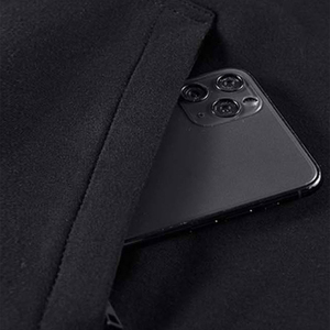 Sweat-shirt à capuche pour homme, noir, coupe ample, en coton French Terry, style streetwear décontracté, avec poche, pour l'automne - Product Image 3