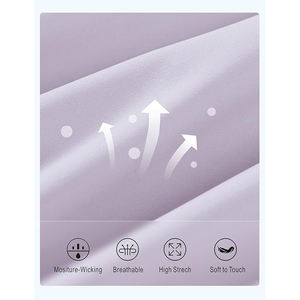 Veste de yoga courte zippée pour femme, col montant, trous pour les pouces, coupe ajustée, nylon et élasthanne, extensible dans quatre directions, séchage rapide, respirante - Product Image 5