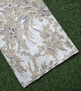 Tela de Algodón Tejida con Rayas Florales Botánicas, Suave, Ligera, Transpirable y Ecológica, por Metro, para Vestidos de Mujer, Costura, Regalo para Ella - Product Image 3