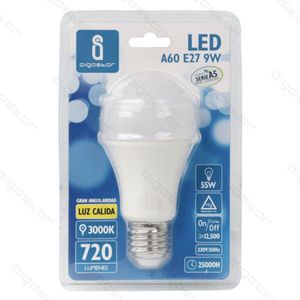 Lampadina LED Aigostar A60 E27 9W 3000K Luce Calda 720 Lumen Equivalente a 55W - Product Image 1