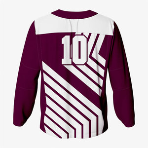 Maillot de hockey sur glace personnalisé pour hommes et jeunes, style tendance, nom d'équipe OEM, impression par sublimation, maillot de hockey sur glace athlétique, best-seller - Product Image 6