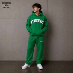 Meilleures ventes : Ensemble molletonné épais 300-500 GSM avec impression personnalisée en relief – Sweat à capuche et pantalon de jogging pour homme, style streetwear oversize - Product Image 6