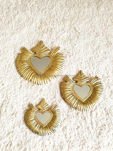 Décoration intérieure Sacré Coeur Goutte D'huile Pendentif Coeur De Pêche Pendentif DIY Boucles D'oreilles Collier Bijoux Accessoires - Product Image 4