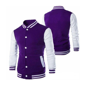 HighQuality ODM OEM Customized <b>Men's</b> Baseball Varsity Letterman <b>Jacket</b> Black <b>White</b> Custom Team Name Number College Sports <b>Jacket</b> - Product Image 1