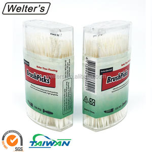Brushpicks (OV150) Dental Disposable Ivory Plastic <b>Toothpick</b> in Oval Container EC/ROHS Certified - Product Image 2