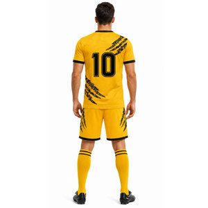 Tenue de football professionnelle personnalisée, kit d'entraînement de football respirant 100% polyester anti-UV, impression personnalisée, vente en gros - Product Image 3