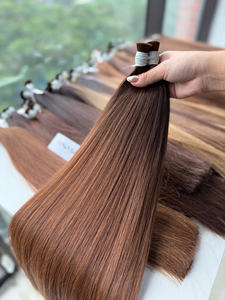 Prix de gros 100g Extensions de cheveux en vrac Cheveux humains vierges vietnamiens Disponibles dans toutes les couleurs 60 cm - Product Image 2