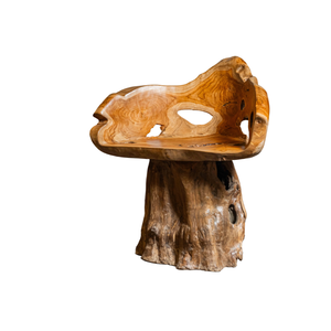 Juego de Mesa de Raíz de Teca Rústica Artesanal Premium ARTERRA con Sillones Esculpidos, Muebles Modernos para Sala de Estar, Patio o Cafetería - Product Image 2