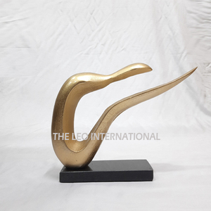 Face Look Sculpture and Aluminum Metal Very Luxury Design for Gifts Home Living Room <b>Desk</b> Decoration Showpiece - Product Image 4