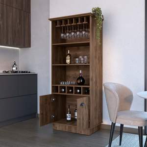 Bar Taholah brun foncé Cabinet pour le salon - Product Image 5