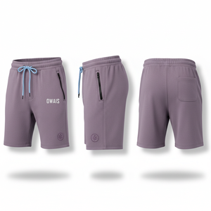 Pantalones cortos tipo Bermuda de algodón color crema para hombre con cintura con cordón y bolsillos laterales estilo casual jogger - Product Image 4