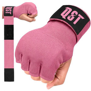 Gants de boxe d'entraînement en gel demi-doigts avec sangle longue pour poignet, pour hommes et femmes, équipement de karaté, fermeture auto-agrippante, protection - Product Image 2